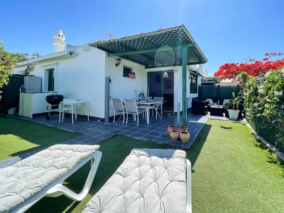 Cozy & Modern Bungalow W/Private Garden Bbq+Wifi Маспаломас Екстериор снимка